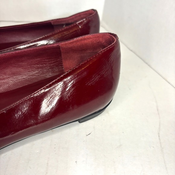 Coach Tia Red Patent Leather Slip on loafer women's 8.5 *scuffs - Picture 5 of 9